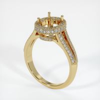 14K Yellow Gold Antique Style Ring Setting Video