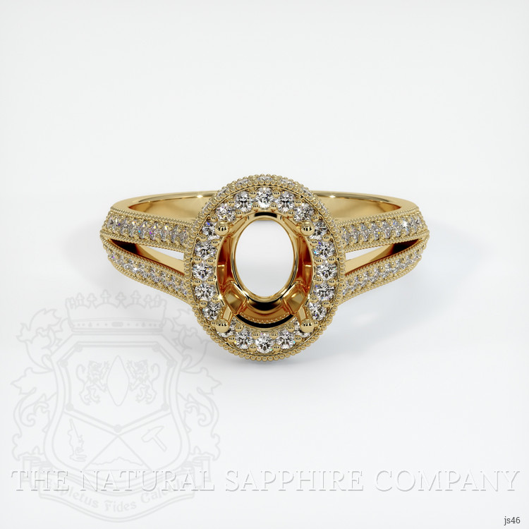 14K Yellow Gold Antique Style Ring Setting