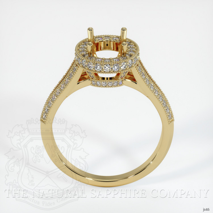 14K Yellow Gold Antique Style Ring Setting