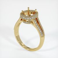 18K Yellow Gold Antique Style Ring Setting Video