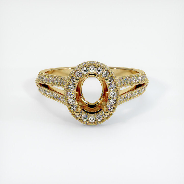 18K Yellow Gold Antique Style Ring Setting