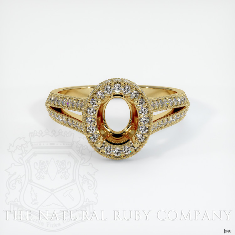 18K Yellow Gold Antique Style Ring Setting