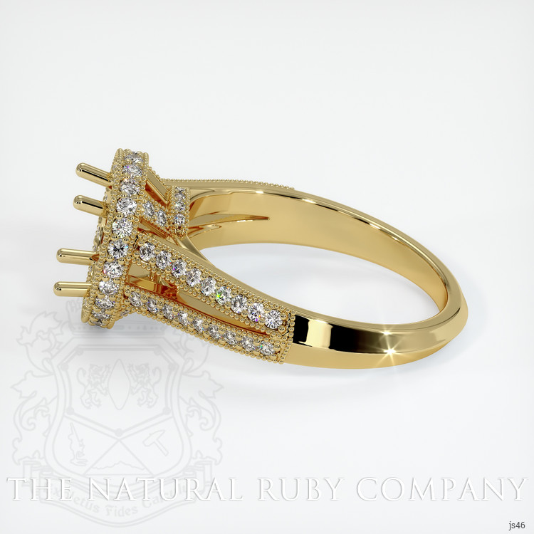18K Yellow Gold Antique Style Ring Setting
