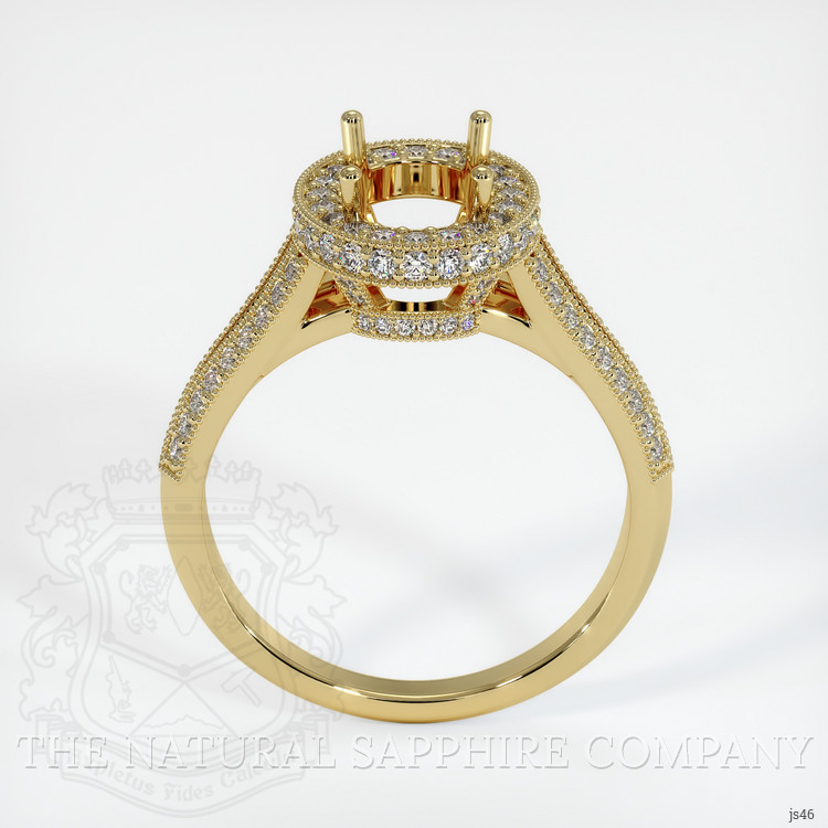 18K Yellow Gold Antique Style Ring Setting