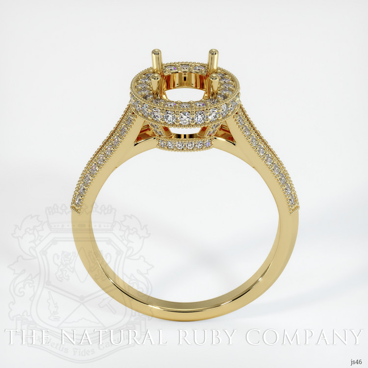 18K Yellow Gold Antique Style Ring Setting