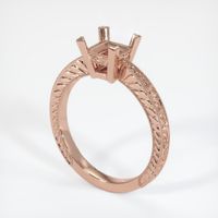 14K Rose Gold Antique Style Ring Setting Video