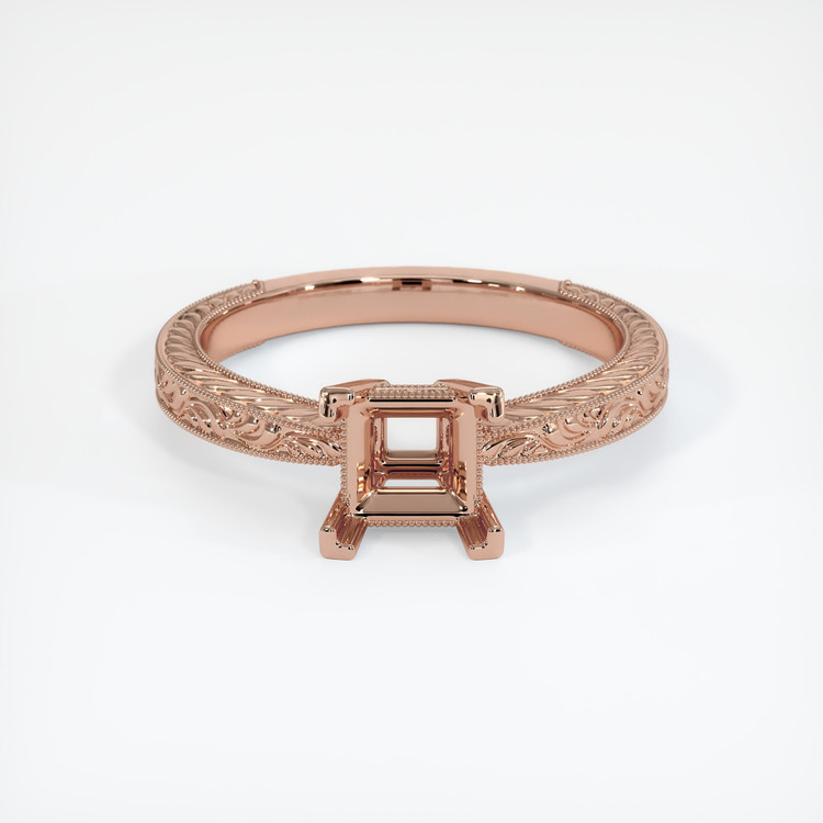 14K Rose Gold Antique Style Ring Setting