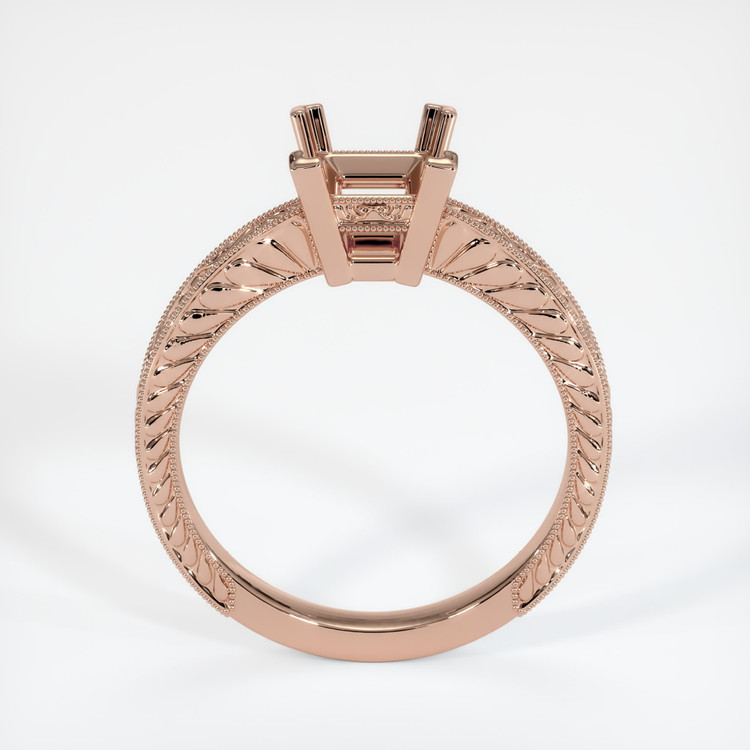 14K Rose Gold Antique Style Ring Setting