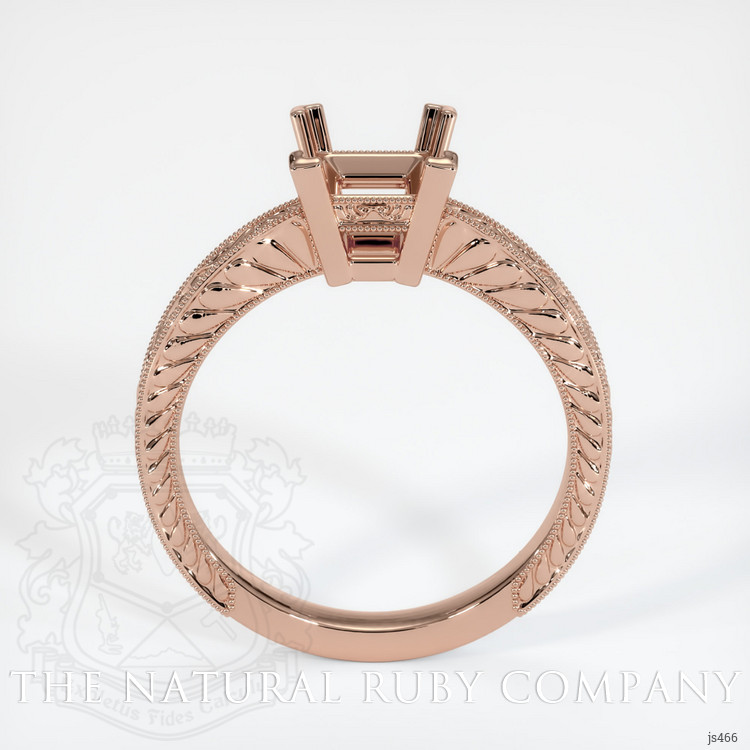 14K Rose Gold Antique Style Ring Setting