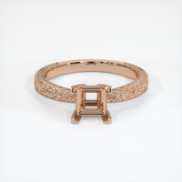 18K Rose Gold Antique Style Ring Setting Image