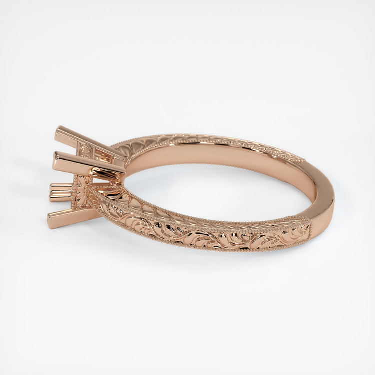 18K Rose Gold Antique Style Ring Setting