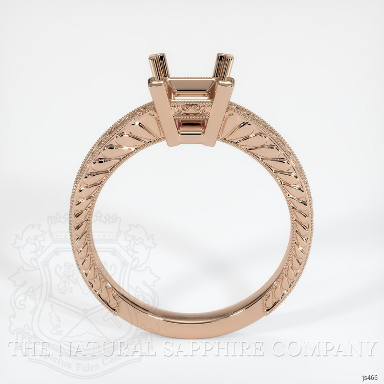 18K Rose Gold Antique Style Ring Setting