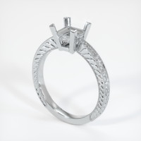 10K White Gold Antique Style Ring Setting Video