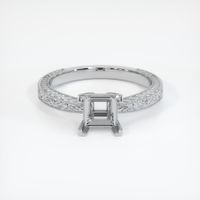14K White Gold Antique Style Ring Setting Image