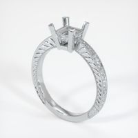 18K White Gold Antique Style Ring Setting Video