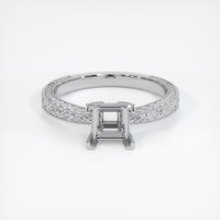 18K White Gold Antique Style Ring Setting Image