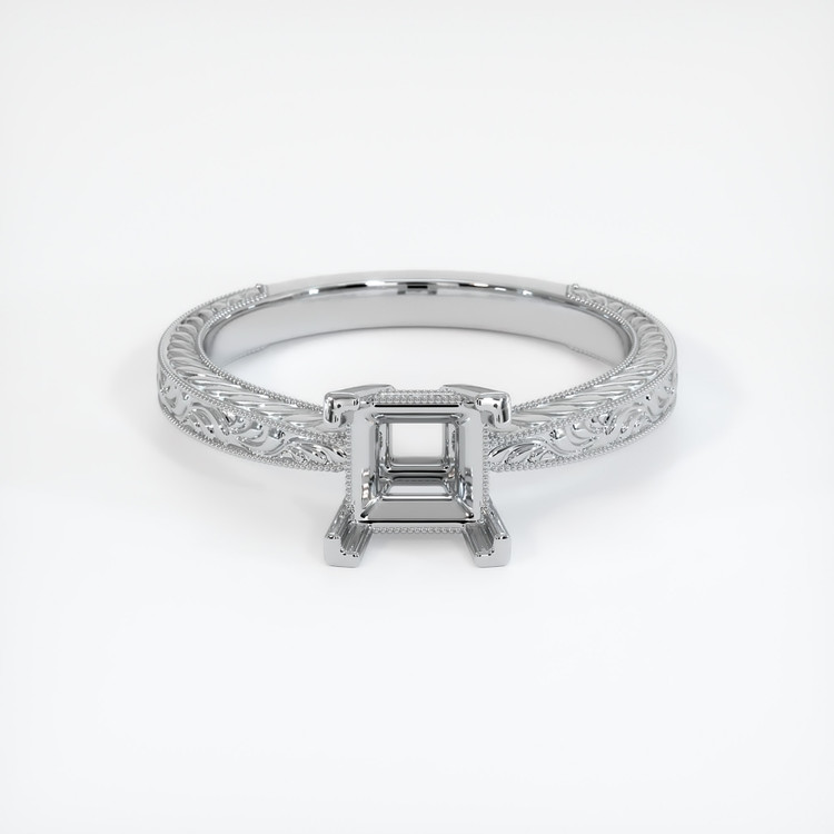 18K White Gold Antique Style Ring Setting