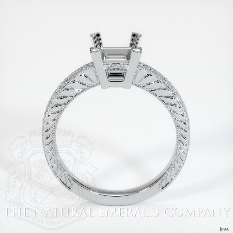 18K White Gold Antique Style Ring Setting