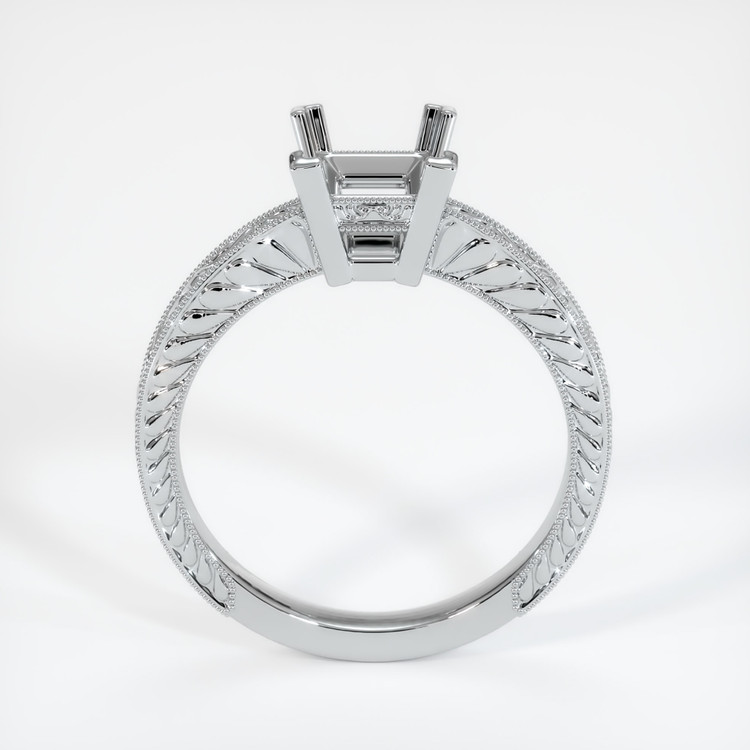 18K White Gold Antique Style Ring Setting