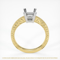 14K White & Yellow Antique Style Ring Setting Image