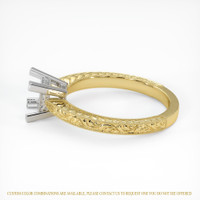 18K White & Yellow Antique Style Ring Setting Image