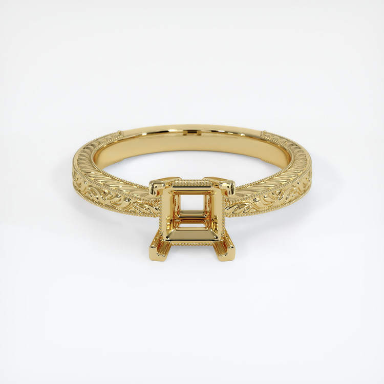 10K Yellow Gold Antique Style Ring Setting