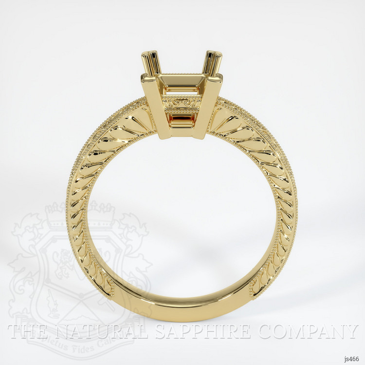 14K Yellow Gold Antique Style Ring Setting
