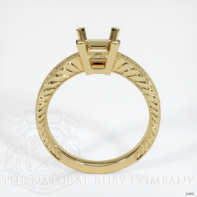 14K Yellow Gold Antique Style Ring Setting