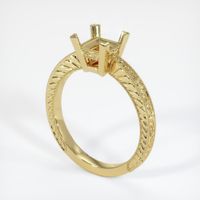 18K Yellow Gold Antique Style Ring Setting Video