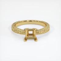 18K Yellow Gold Antique Style Ring Setting Image