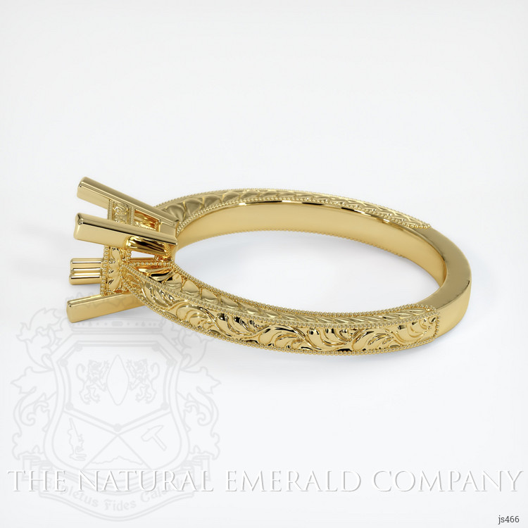 18K Yellow Gold Antique Style Ring Setting