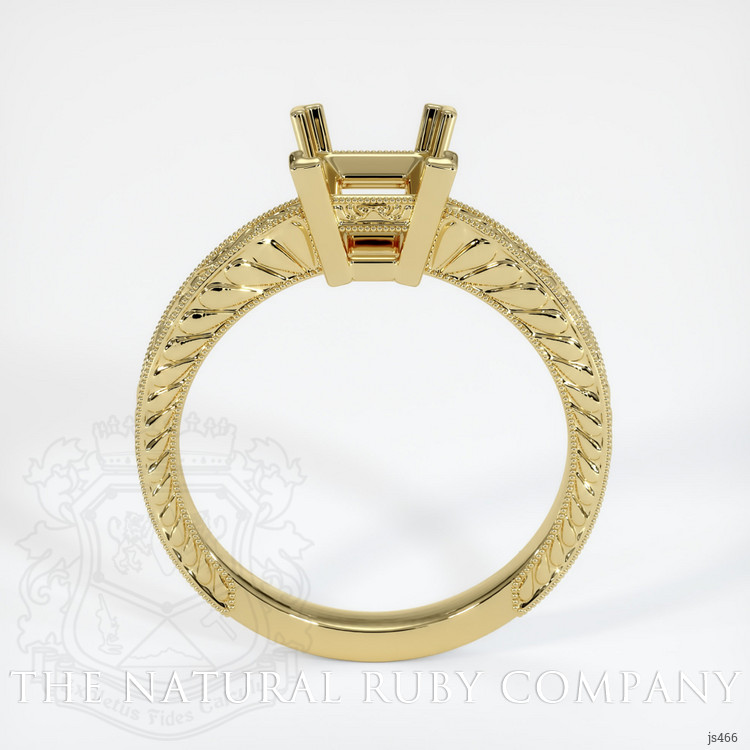 18K Yellow Gold Antique Style Ring Setting