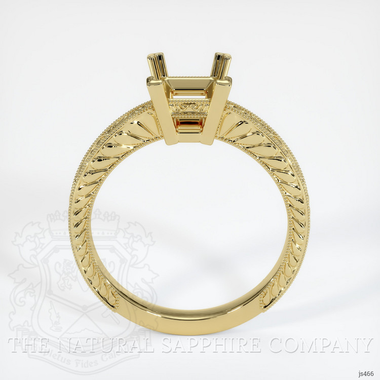 18K Yellow Gold Antique Style Ring Setting