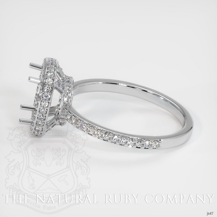 Platinum 950 Pave Ring Setting