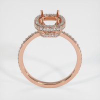14K Rose Gold Pave Ring Setting Image