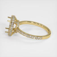 14K Yellow Gold Pave Ring Setting Image