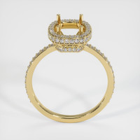 14K Yellow Gold Pave Ring Setting Image