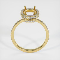 18K Yellow Gold Pave Ring Setting Image