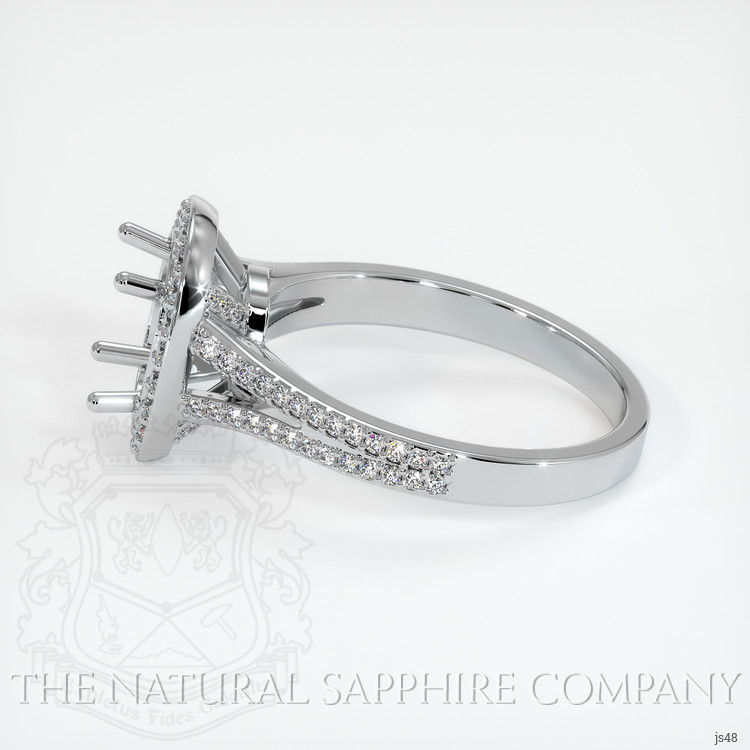 Platinum 950 Pave Ring Setting