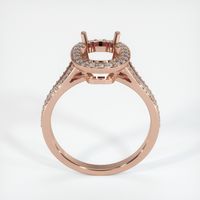 14K Rose Gold Pave Ring Setting Image