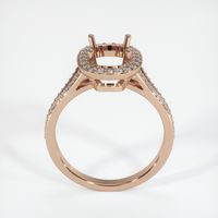 18K Rose Gold Pave Ring Setting Image