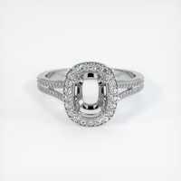Silver Pave Ring Setting Image