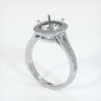 14K White Gold Pave Ring Setting Video