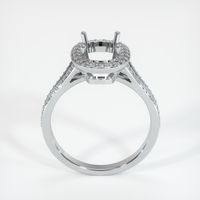 14K White Gold Pave Ring Setting Image