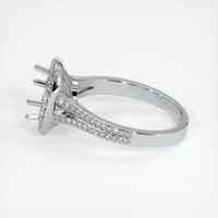 18K White Gold Pave Ring Setting Image