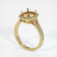 10K Yellow Gold Pave Ring Setting Video