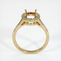 14K Yellow Gold Pave Ring Setting Image