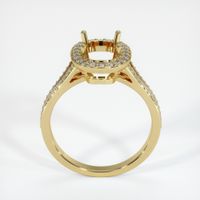 18K Yellow Gold Pave Ring Setting Image