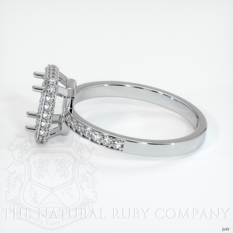 Platinum 950 Pave Ring Setting