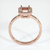14K Rose Gold Pave Ring Setting Image